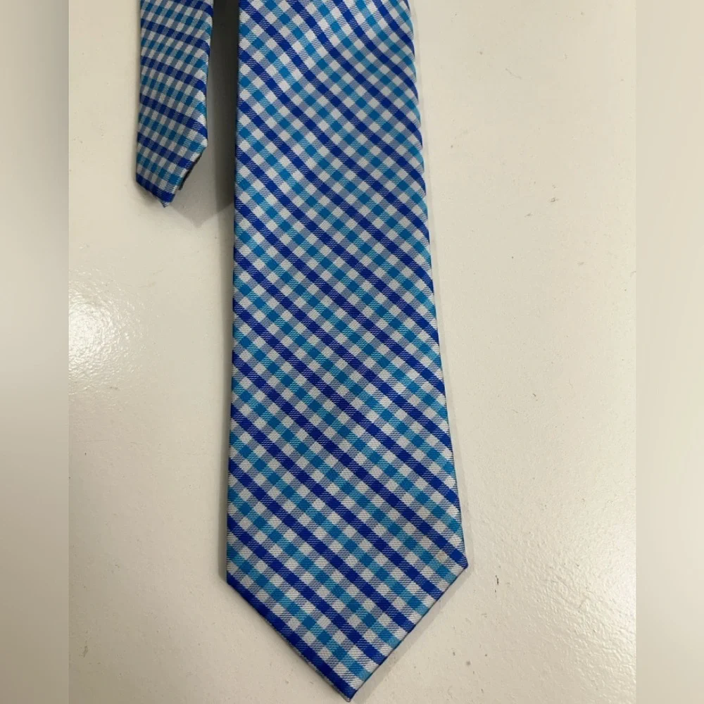 Nautica Preppy Stripes Blue Ocean Tie Plaid Quality Brand Beach Easter Spring